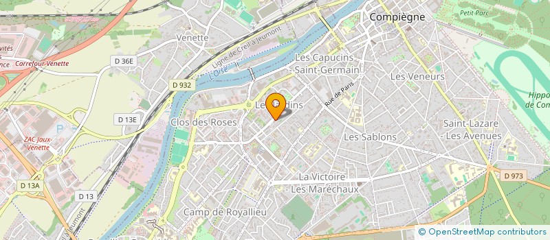 localisation de l'entreprise SCI MONCHICOURT-SOETEMONT  COMPIEGNE