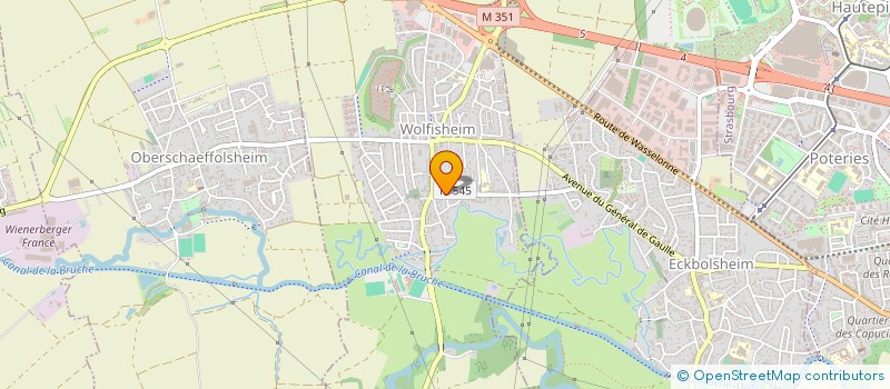 localisation de l'entreprise SCI MONCIE  WOLFISHEIM