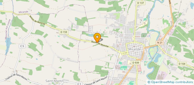 localisation de l'entreprise SCI MONCLA  MONCLAR-SUR-LOSSE