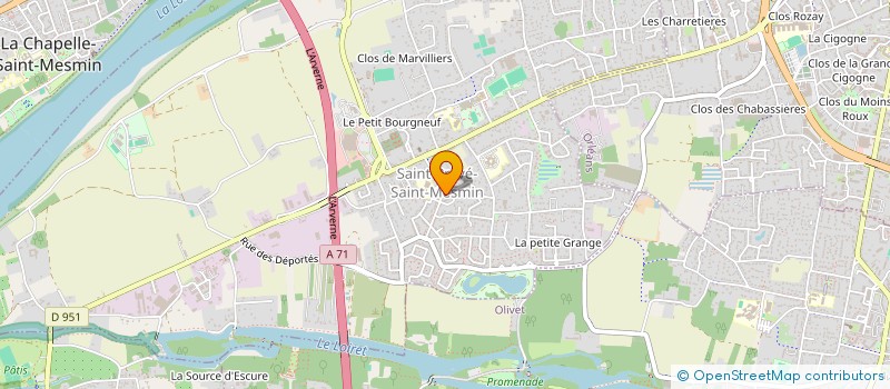 localisation de l'entreprise SCI MONCLAIR THOMASSIN à SAINT-PRYVE-SAINT-MESMIN