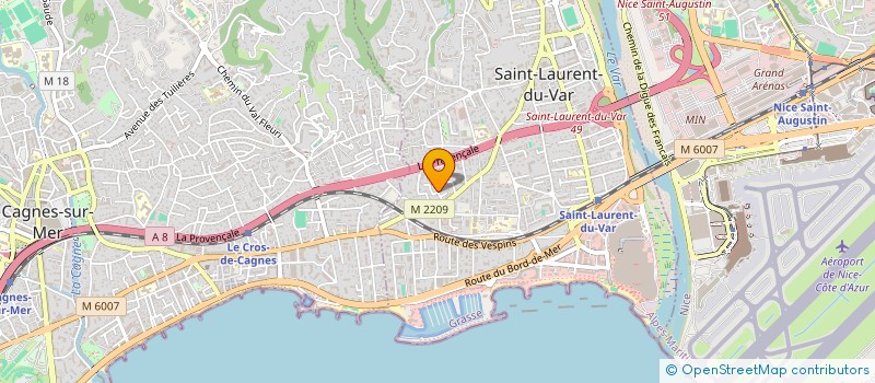 localisation de l'entreprise SCI MONCLER  SAINT-LAURENT-DU-VAR