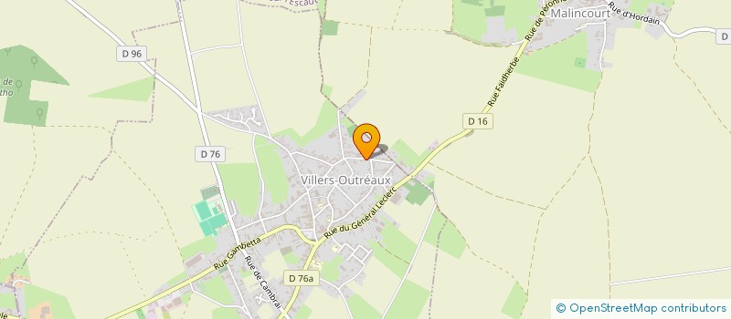 localisation de l'entreprise SCI MONCLERCQ ATELIER  VILLERS-OUTREAUX