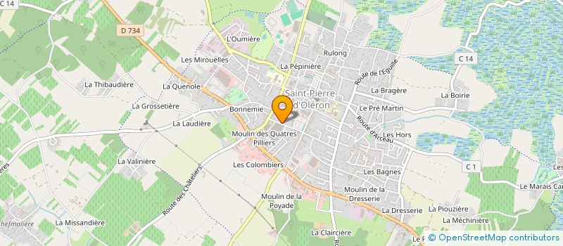 localisation de l'entreprise SCI MOND'IM  SAINT-PIERRE-D'OLERON