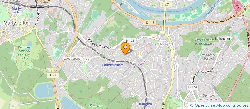 localisation de l'entreprise SCI MONDAN-CHANTEMERLE  LOUVECIENNES