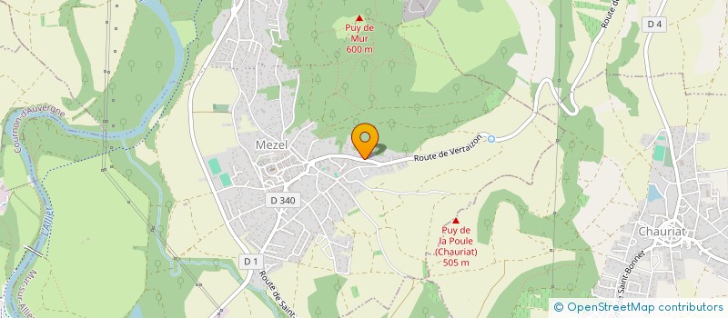 localisation de l'entreprise SCI MONDE IMAGINAIRE SLAVKO ET CARLOTTA  MUR-SUR-ALLIER