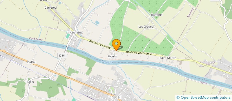 localisation de l'entreprise SCI MONDENAL  REYNIES