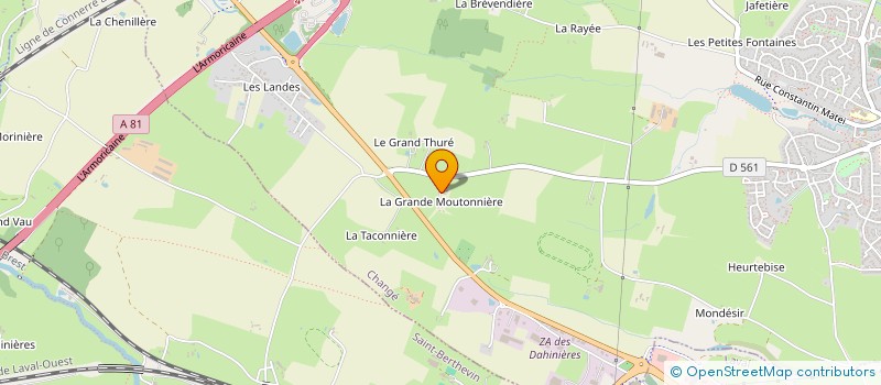 localisation de l'entreprise SCI MONDESIR  CHANGE