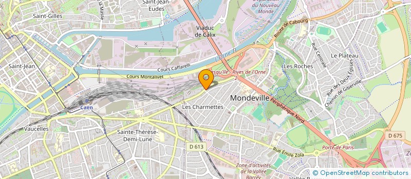 localisation de l'entreprise SCI MONDEVILLE - RUE PASTEUR à MONDEVILLE