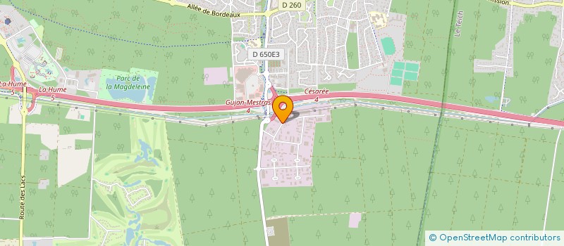 localisation de l'entreprise SCI MONDON SUD  GUJAN-MESTRAS