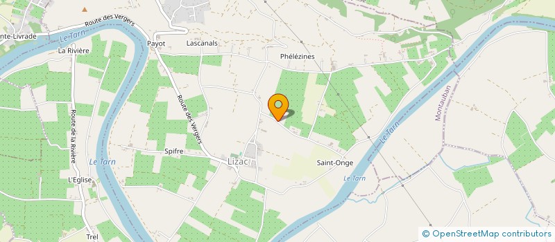 localisation de l'entreprise SCI MONDOVI  LIZAC