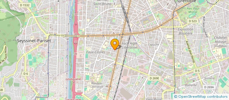 localisation de l'entreprise SCI MONDRAGON  GRENOBLE