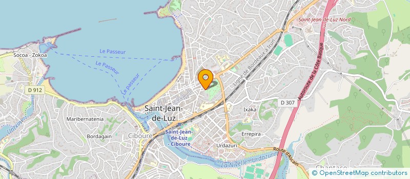 localisation de l'entreprise SCI MONDRIAIN à SAINT-JEAN-DE-LUZ