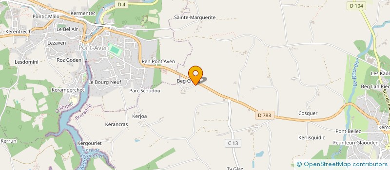 localisation de l'entreprise SCI MONEL  RIEC SUR BELON