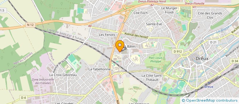localisation de l'entreprise SCI MONEL à DREUX