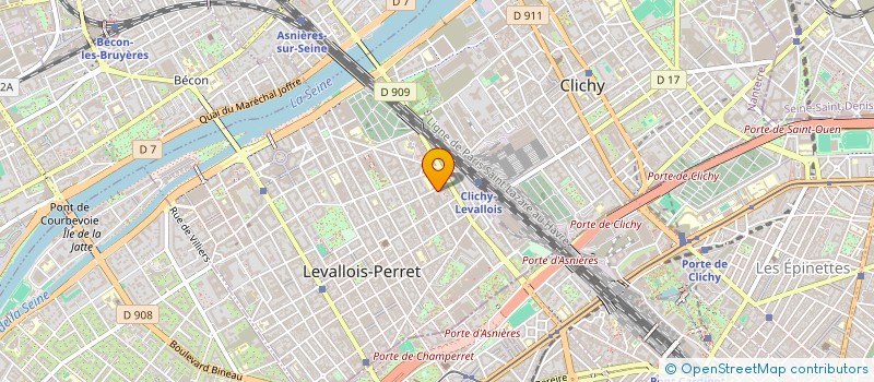 localisation de l'entreprise SCI MONERIC à LEVALLOIS-PERRET
