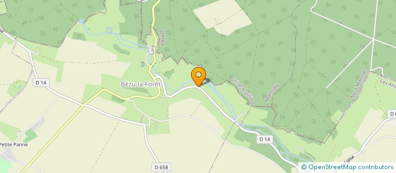 localisation de l'entreprise SCI MONESTATE  BEZU-LA-FORET