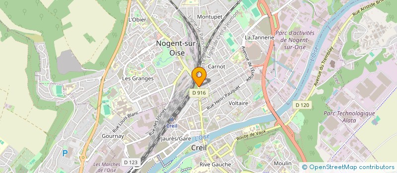 localisation de l'entreprise SCI MONESTIES  NOGENT-SUR-OISE