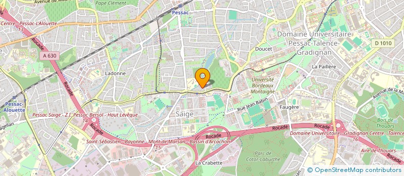 localisation de l'entreprise SCI MONET 19  PESSAC