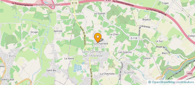 localisation de l'entreprise SCI MONET  SAINT-GERMAIN-NUELLES