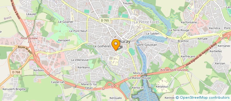 localisation de l'entreprise SCI MONFORT à AURAY