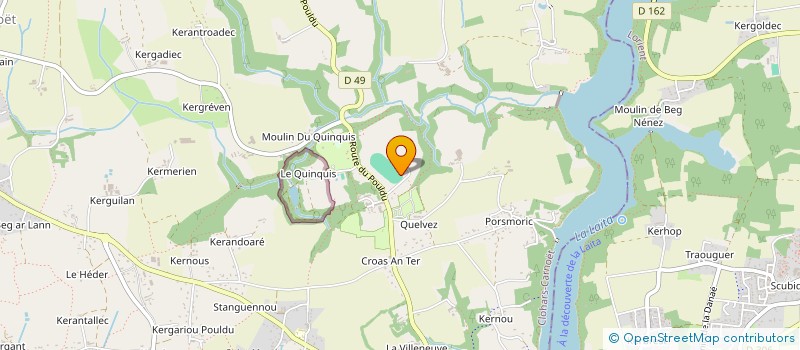 localisation de l'entreprise SCI MONFORT THIEC DE COTONARD  CLOHARS-CARNOET