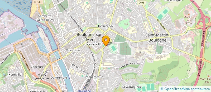 localisation de l'entreprise SCI MONFOURNY DUMONT  BOULOGNE-SUR-MER