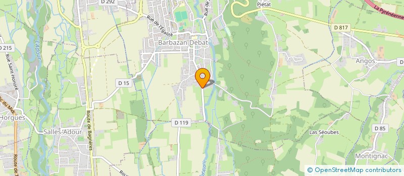 localisation de l'entreprise SCI MONGADENT  BARBAZAN-DEBAT
