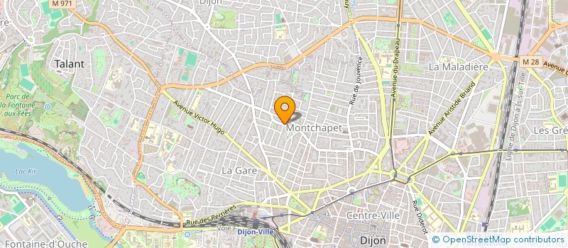 localisation de l'entreprise SCI MONGE à DIJON