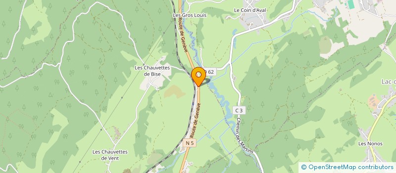 localisation de l'entreprise SCI MONGE-ROFFARELLO ANTHONY  CHAUX-DES-CROTENAY