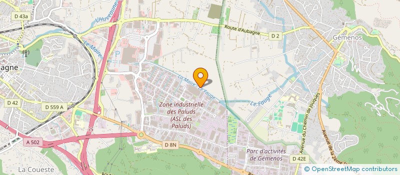 localisation de l'entreprise SCI MONGINAUD  AUBAGNE