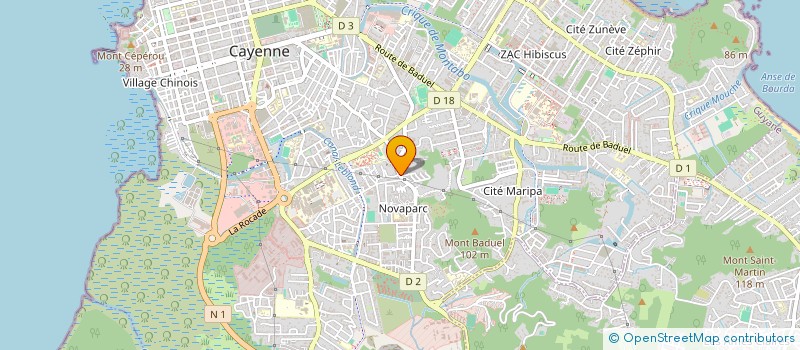 localisation de l'entreprise SCI MONGKOK  CAYENNE