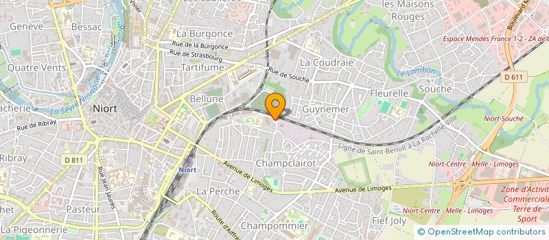 localisation de l'entreprise SCI MONGOLFIER  NIORT