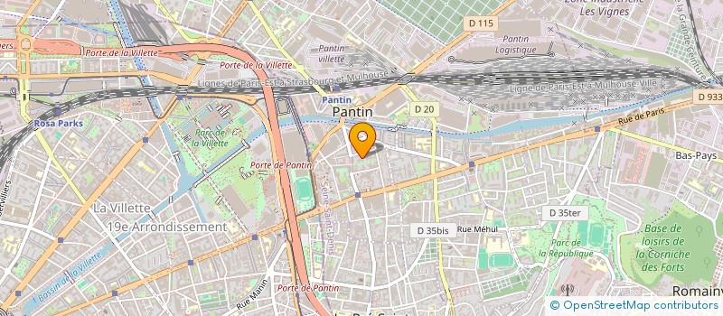 localisation de l'entreprise SCI MONGOLFIER à PANTIN