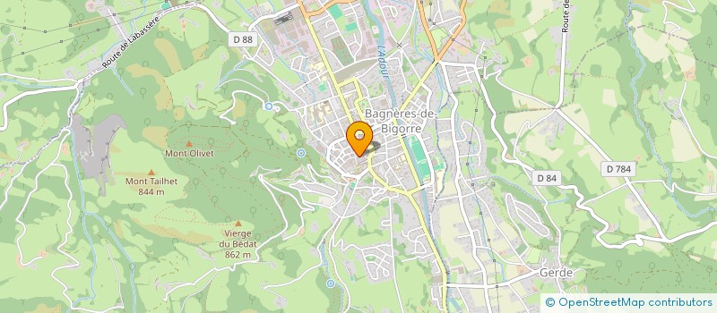 localisation de l'entreprise SCI MONGUI  BAGNERES-DE-BIGORRE