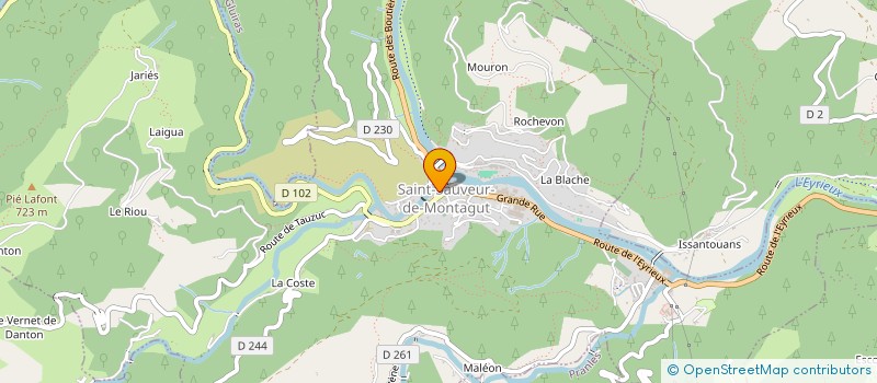 localisation de l'entreprise SCI MONGWAU  SAINT-SAUVEUR-DE-MONTAGUT