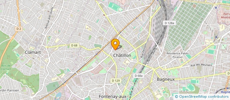 localisation de l'entreprise SCI MONIB 5  CHATILLON