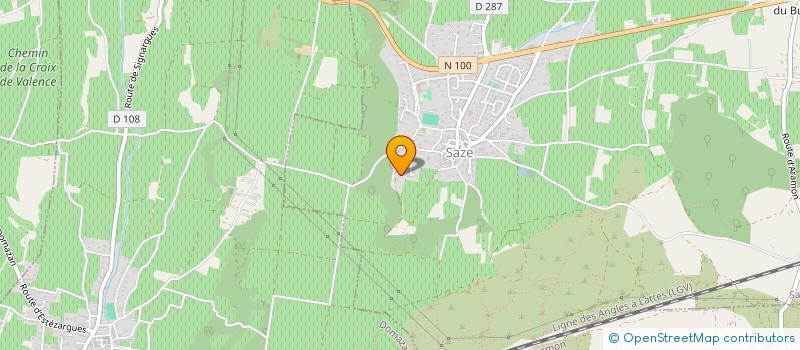 localisation de l'entreprise SCI MONICA  SAZE