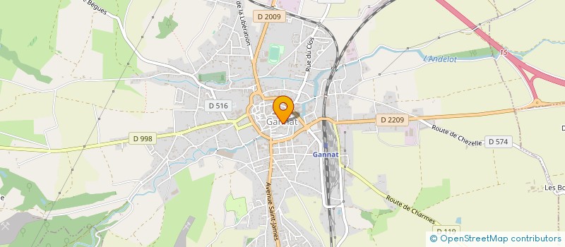 localisation de l'entreprise SCI MONIER à GANNAT