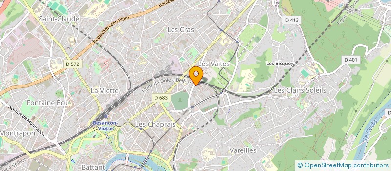 localisation de l'entreprise SCI MONIN  BESANCON