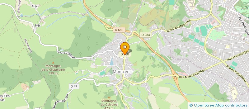 localisation de l'entreprise SCI MONIN-CREUSE  MONTCENIS