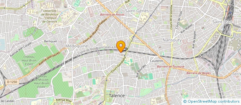 localisation de l'entreprise SCI MONIQUE  TALENCE