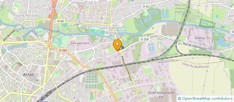 localisation de l'entreprise SCI MONIQUE  SAINT-LAURENT-BLANGY