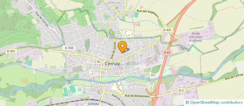 localisation de l'entreprise SCI MONIQUE  CERNAY