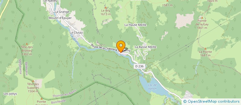 localisation de l'entreprise SCI MONITEURS ESF BELLEVAUX à BELLEVAUX