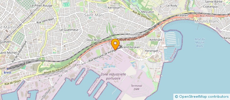 localisation de l'entreprise SCI MONJARET  BREST