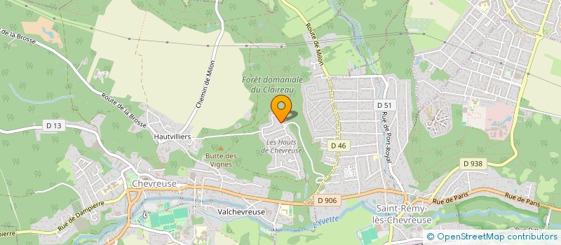 localisation de l'entreprise SCI MONJO BOUDAUD  CHEVREUSE