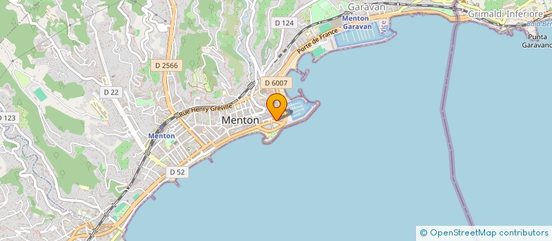localisation de l'entreprise SCI MONLEON à MENTON
