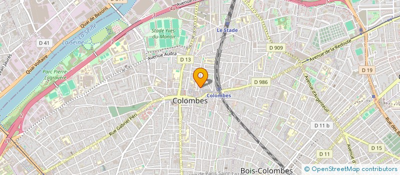 localisation de l'entreprise SCI MONLLANO à COLOMBES