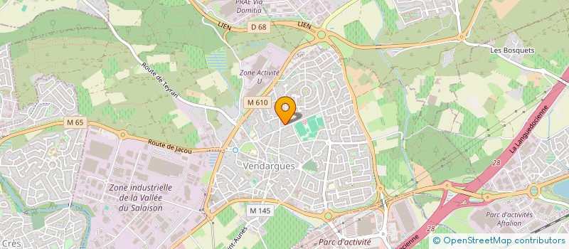 localisation de l'entreprise SCI MONLOUIS à VENDARGUES