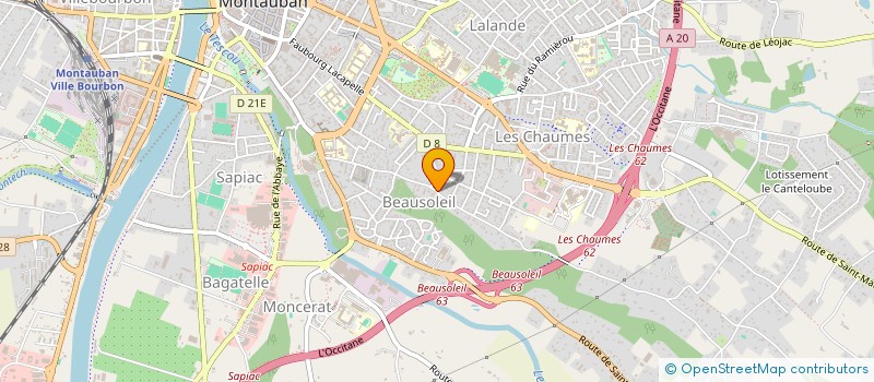 localisation de l'entreprise SCI MONLUSCER  MONTAUBAN